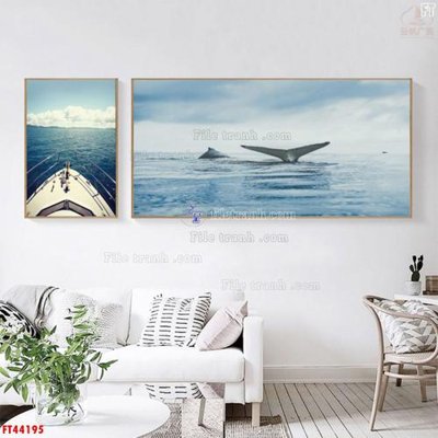 File gốc File tranh bộ hiện đại FT44195 (trang trí) phòng ngủ