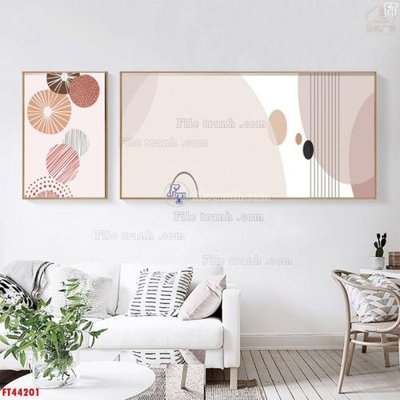 File in ấn File tranh bộ hiện đại FT44201 (bản gốc) từ file gốc