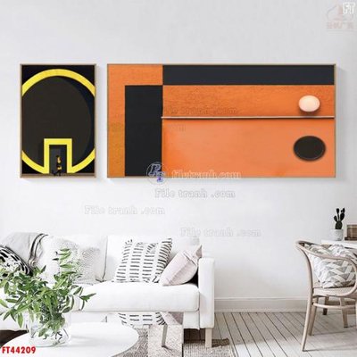 File tranh File tranh bộ hiện đại FT44209 (gốc) chủ đề động vật