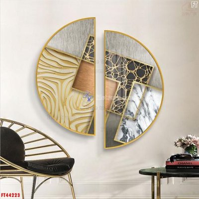 File gốc File tranh bộ hiện đại FT44223 (in mica) trang trí