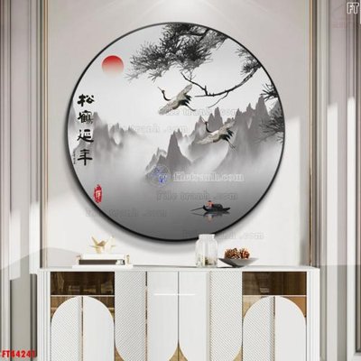 File tranh in trần 3D File tranh bộ hiện đại FT44241 (ảnh gốc)