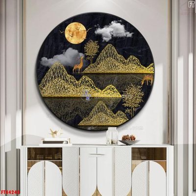 File gốc File tranh bộ hiện đại FT44243 (chuẩn màu) cho in offset