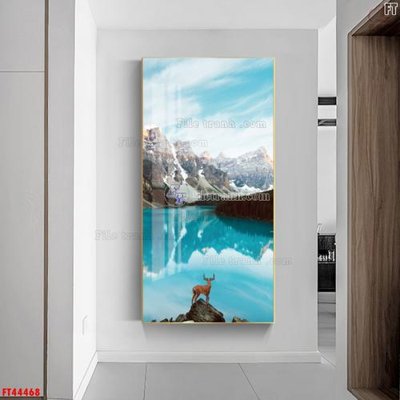 Tải file File tranh bộ hiện đại FT44468 (gốc) chủ đề hoa sen