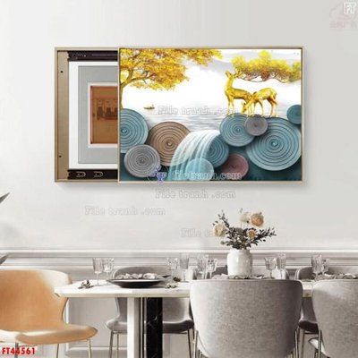 File ảnh File tranh bộ hiện đại FT44561 (gốc) cho trang trí nhà hàng