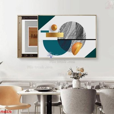 File gốc File tranh bộ hiện đại FT44570 (trang trí) phòng làm việc