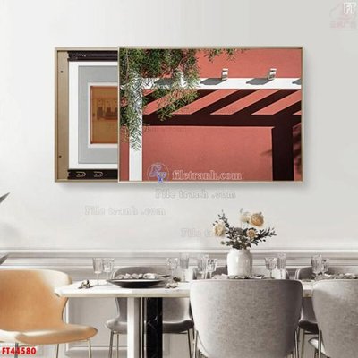 File ảnh File tranh bộ hiện đại FT44580 (gốc) in standee