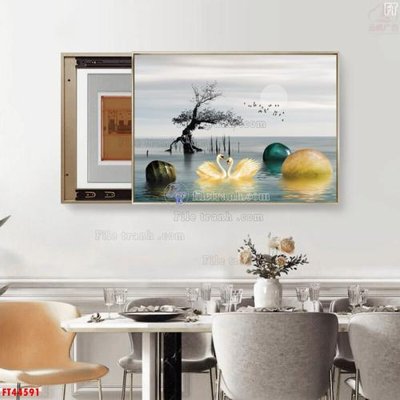 File ảnh File tranh bộ hiện đại FT44591 (gốc) in poster