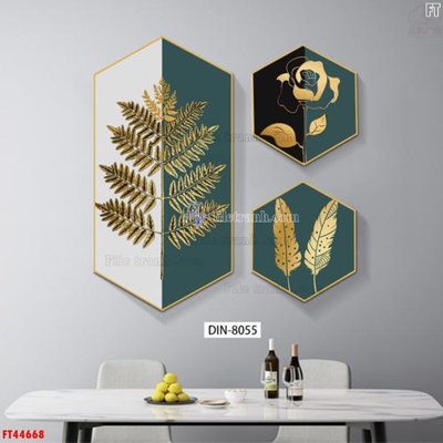 File tranh File tranh bộ hiện đại FT44668 (bản gốc) treo tường