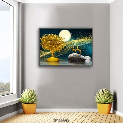 Download file gốc Tranh treo pha lê gương FT47028 (in mica) 3D