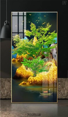 File gốc Tranh treo pha lê gương FT47115 (trang trí) phòng ngủ