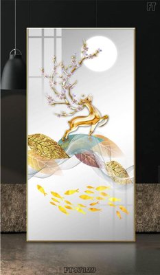 File ảnh Tranh treo pha lê gương FT47129 (gốc) trang trí khách sạn