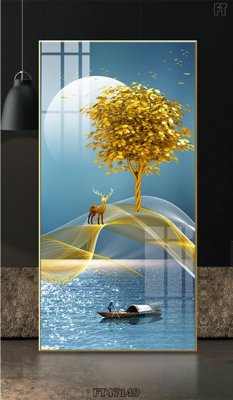 File gốc in ấn Tranh treo pha lê gương FT47149 chất lượng vượt trội