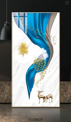 File ảnh Tranh treo pha lê gương FT47217 (gốc) trang trí khách sạn