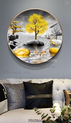 File tranh Tranh treo pha lê gương FT47344 (gốc) chủ đề thành phố