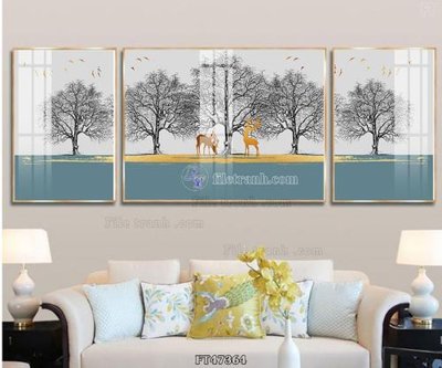 File PSD Tranh treo pha lê gương FT47364 (gốc) cho in quảng cáo