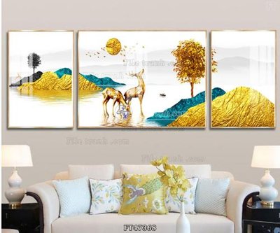 File gốc Tranh treo pha lê gương FT47368 (chuẩn CMYK) cho nhà in