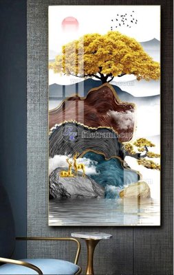 File gốc File tranh hiện đại pha lê gương FT474 (in tráng gương) hiện đại