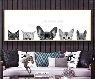 File in lụa Tranh treo pha lê gương FT47417 (hoa văn) Tranh treo pha lê gương FT47417