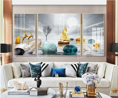 File gốc Tranh treo pha lê gương FT47463 (dành cho trang trí nội thất)