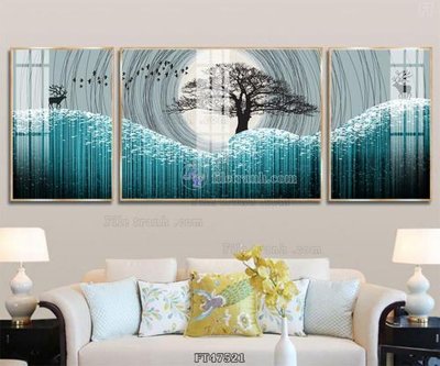 Chi tiết file ảnh Tranh treo pha lê gương FT47521 sắc nét