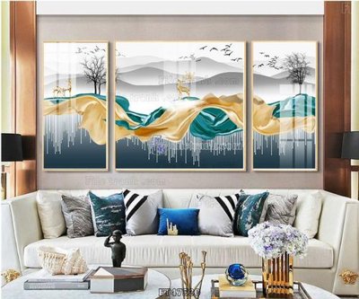 Ảnh gốc Tranh treo pha lê gương FT47530 (nét căng) in mica