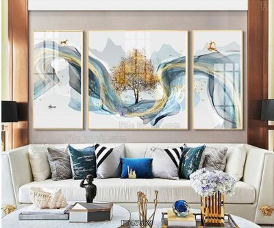 File PSD Tranh treo pha lê gương FT47583 (gốc) cho in quảng cáo