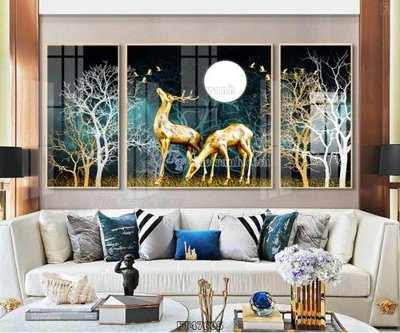 File tranh Tranh treo pha lê gương FT47605 (gốc) chủ đề con người