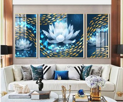 File tranh in tráng gương Tranh treo pha lê gương FT47607 (siêu nét)