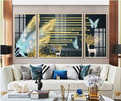 File tranh trang trí Tranh treo pha lê gương FT47608 (tải file gốc)