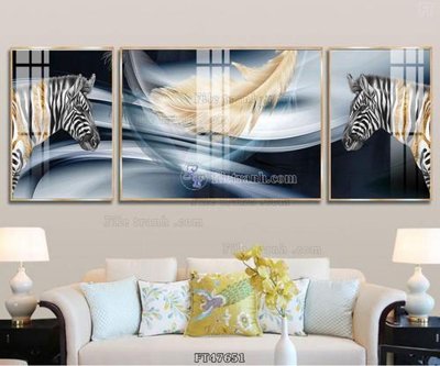 File in ấn Tranh treo pha lê gương FT47651 chuyên nghiệp