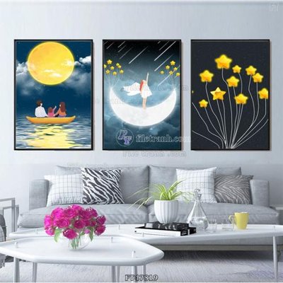 File gốc Tranh treo pha lê gương FT47819 (phiên bản chuẩn) để in ấn