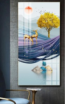 File gốc File tranh hiện đại pha lê gương FT479 (in 3D) cho trang trí