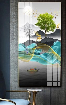 File tranh File tranh hiện đại pha lê gương FT489 (ảnh gốc) cho in ấn kỹ thuật số