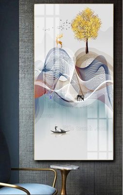 File ảnh File tranh hiện đại pha lê gương FT498 (gốc) in poster