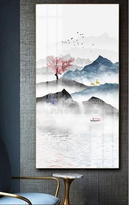 File PSD File tranh hiện đại pha lê gương FT500 (bản gốc) cho nhà in