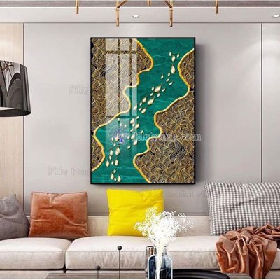 Ảnh gốc File tranh hiện đại pha lê gương FT535 (độ nét cao) in mica