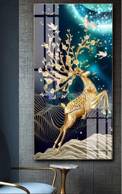 File in lụa File tranh hiện đại pha lê gương FT553 (chất lượng cao) File tranh hiện đại pha lê gương FT553