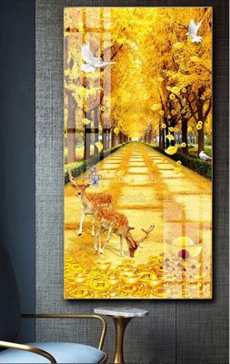 File tranh File tranh hiện đại pha lê gương FT564 (bản gốc) in lụa 5D