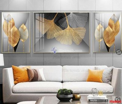 File tranh File tranh hiện đại pha lê gương FT60032 (bản gốc) treo quán cafe