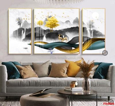 File tranh gốc File tranh hiện đại pha lê gương FT60056 (sắc nét từng chi tiết)