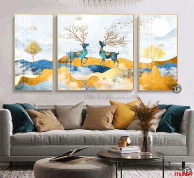 File tranh File tranh hiện đại pha lê gương FT60097 (bản gốc) trang trí văn phòng