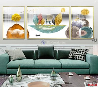 File gốc File tranh hiện đại pha lê gương FT60138 (in mica) làm quà tặng