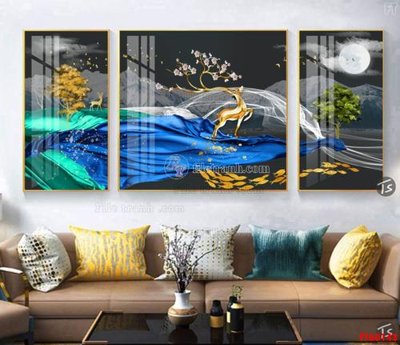 File in ấn File tranh hiện đại pha lê gương FT60143 (bản gốc) từ file gốc