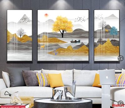 File tranh in mica File tranh hiện đại pha lê gương FT60173 (độ phân giải cao)