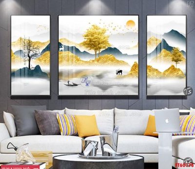 Download file File tranh hiện đại pha lê gương FT60178 (gốc) in mica đèn LED