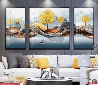 File PSD File tranh hiện đại pha lê gương FT60180 (bản gốc) dễ dàng edit