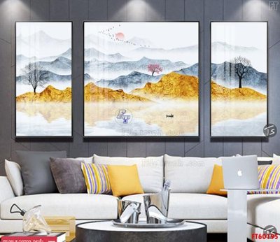 File tranh File tranh hiện đại pha lê gương FT60195 (bản gốc) in lụa 5D