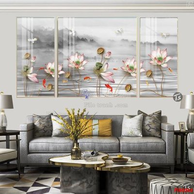 Hình ảnh gốc File tranh hiện đại pha lê gương FT60264 (để in khổ lớn)