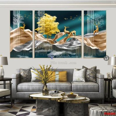 Download file gốc File tranh hiện đại pha lê gương FT60303 (in mica) logo