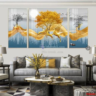 File gốc in ấn File tranh hiện đại pha lê gương FT60305 chất lượng vượt trội